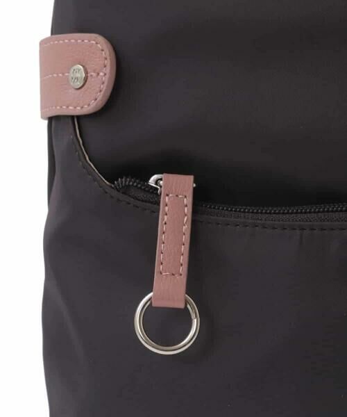 MK MICHEL KLEIN BAG / エムケーミッシェルクランバッグ ショルダーバッグ | [撥水/500g以下の軽量]アクセントレザースクエアショルダーバッグ | 詳細5