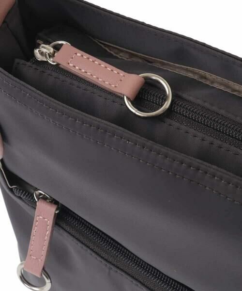 MK MICHEL KLEIN BAG / エムケーミッシェルクランバッグ ショルダーバッグ | [撥水/500g以下の軽量]アクセントレザースクエアショルダーバッグ | 詳細8