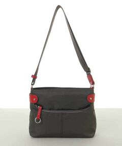 MK MICHEL KLEIN BAG / エムケーミッシェルクランバッグ ショルダーバッグ | [撥水/500g以下の軽量]アクセントレザーコンパクトショルダーバッグ