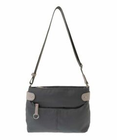 MK MICHEL KLEIN BAG / エムケーミッシェルクランバッグ ショルダーバッグ | [撥水/500g以下の軽量]アクセントレザーコンパクトショルダーバッグ