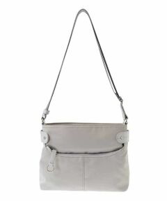 MK MICHEL KLEIN BAG / エムケーミッシェルクランバッグ ショルダーバッグ | [撥水/500g以下の軽量]アクセントレザーコンパクトショルダーバッグ