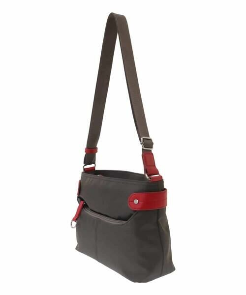 MK MICHEL KLEIN BAG / エムケーミッシェルクランバッグ ショルダーバッグ | [撥水/500g以下の軽量]アクセントレザーコンパクトショルダーバッグ | 詳細22