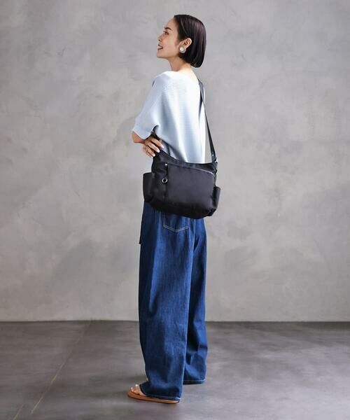 MK MICHEL KLEIN BAG / エムケーミッシェルクランバッグ ショルダーバッグ | [撥水/500g以下の軽量]アクセントレザーショルダーバッグ | 詳細23