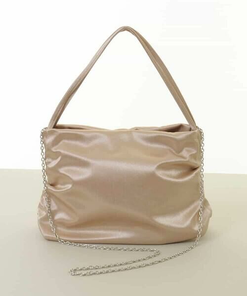 MK MICHEL KLEIN BAG / エムケーミッシェルクランバッグ トートバッグ | [2WAY]サイドギャザーサテントートバッグ | 詳細1