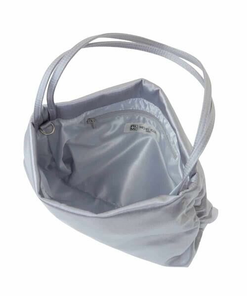 MK MICHEL KLEIN BAG / エムケーミッシェルクランバッグ トートバッグ | [2WAY]サイドギャザーサテントートバッグ | 詳細12