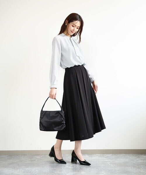 MK MICHEL KLEIN BAG / エムケーミッシェルクランバッグ トートバッグ | [2WAY]サイドギャザーサテントートバッグ | 詳細17