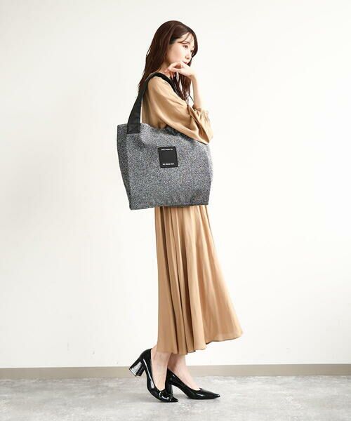 MK MICHEL KLEIN BAG / エムケーミッシェルクランバッグ トートバッグ | メタリックラメスクエアトートバッグ | 詳細23