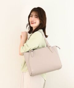 MK MICHEL KLEIN BAG / エムケーミッシェルクランバッグ トートバッグ | [2WAY]合成皮革ポイントデザイントートバッグ