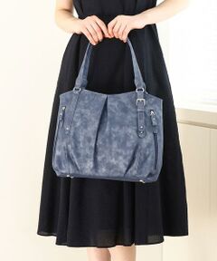 MK MICHEL KLEIN BAG / エムケーミッシェルクランバッグ トートバッグ | [2WAY]タックラウンドトートバッグ