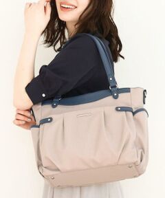 MK MICHEL KLEIN BAG / エムケーミッシェルクランバッグ トートバッグ | [撥水/2WAY]サイドポケットパイピングバッグ