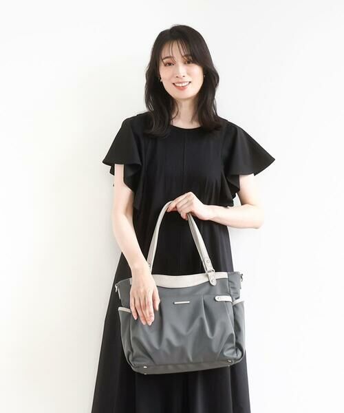 MK MICHEL KLEIN BAG / エムケーミッシェルクランバッグ トートバッグ | [撥水/2WAY]サイドポケットパイピングバッグ | 詳細17