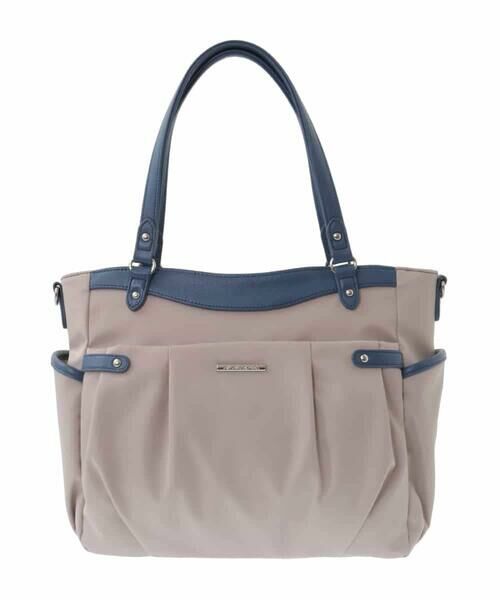 MK MICHEL KLEIN BAG / エムケーミッシェルクランバッグ トートバッグ | [撥水/2WAY]サイドポケットパイピングバッグ | 詳細2