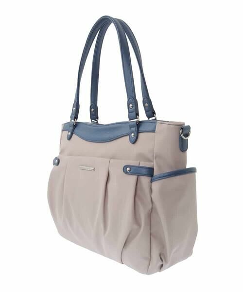 MK MICHEL KLEIN BAG / エムケーミッシェルクランバッグ トートバッグ | [撥水/2WAY]サイドポケットパイピングバッグ | 詳細3