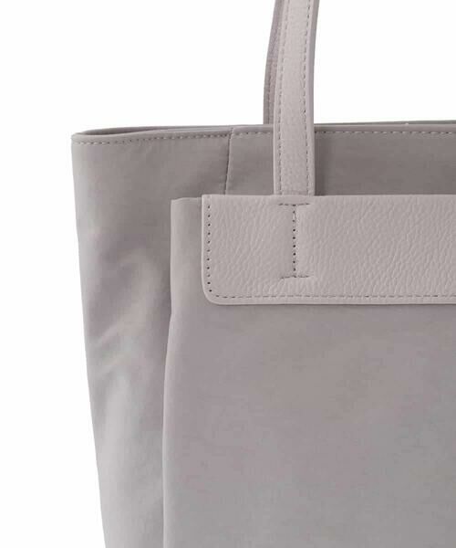 MK MICHEL KLEIN BAG / エムケーミッシェルクランバッグ トートバッグ | 異素材ジョイントスクエアトートバッグ | 詳細10