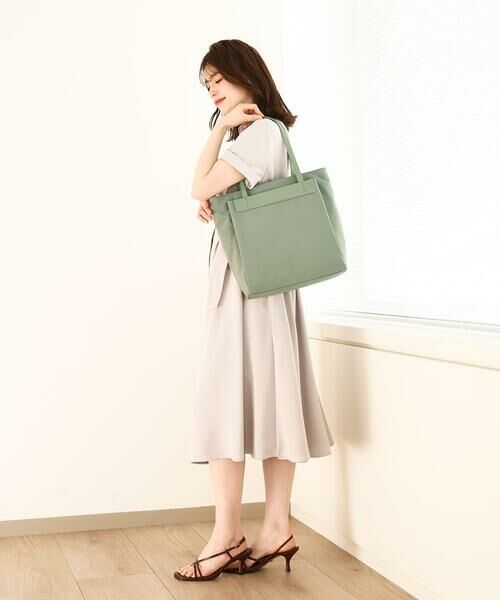 MK MICHEL KLEIN BAG / エムケーミッシェルクランバッグ トートバッグ | 異素材ジョイントスクエアトートバッグ | 詳細14