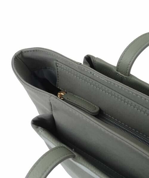 MK MICHEL KLEIN BAG / エムケーミッシェルクランバッグ トートバッグ | 異素材ジョイントスクエアトートバッグ | 詳細5