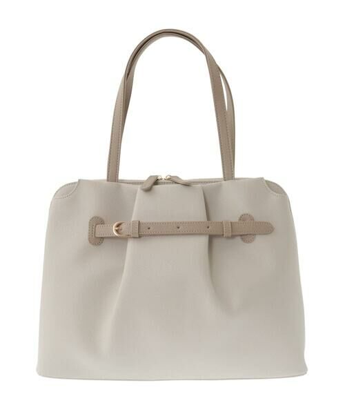 MK MICHEL KLEIN BAG / エムケーミッシェルクランバッグ トートバッグ | [2WAY]タックベルトデザイントートバッグ | 詳細11