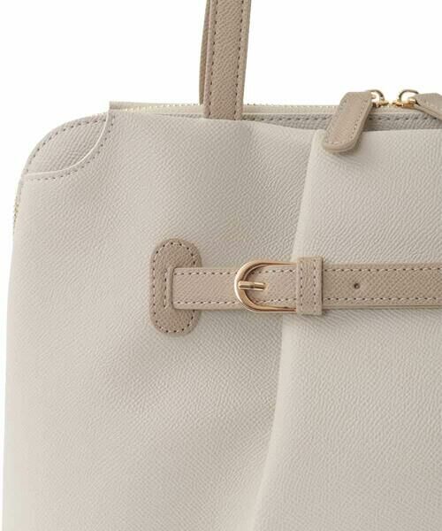 MK MICHEL KLEIN BAG / エムケーミッシェルクランバッグ トートバッグ | [2WAY]タックベルトデザイントートバッグ | 詳細12