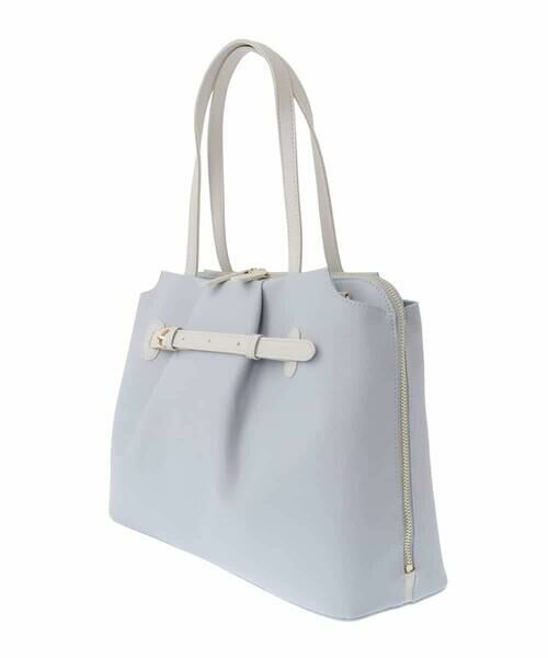 MK MICHEL KLEIN BAG / エムケーミッシェルクランバッグ トートバッグ | [2WAY]タックベルトデザイントートバッグ | 詳細2