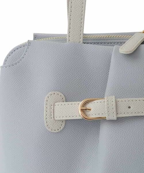 MK MICHEL KLEIN BAG / エムケーミッシェルクランバッグ トートバッグ | [2WAY]タックベルトデザイントートバッグ | 詳細6