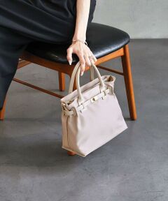 MK MICHEL KLEIN BAG / エムケーミッシェルクランバッグ トートバッグ | [撥水/2WAY]ベルトデザインスクエアバッグ