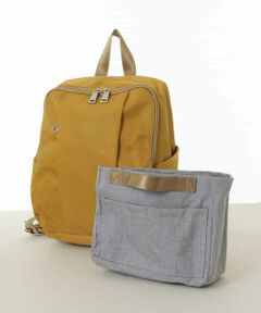 MK MICHEL KLEIN BAG / エムケーミッシェルクランバッグ リュック・バックパック | [撥水/収納アドバイザー監修]タックデザインコンパクトリュック