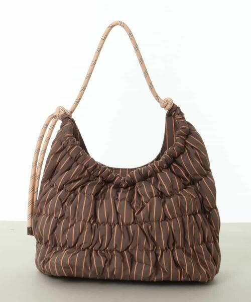 MK MICHEL KLEIN BAG/エムケーミッシェルクランバッグ パラコードワンハンドルバッグ ピンク×ブラウン F MK MICHEL KLEIN BAG/エムケーミッシェルクランバッグ パラコードワンハンドルバッグ ピンク×ブラウン F
