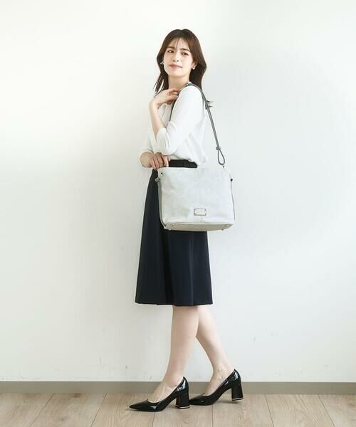 MK MICHEL KLEIN BAG / エムケーミッシェルクランバッグ ショルダーバッグ | [2WAY]メタルタグアクセントショルダーバッグ | 詳細18