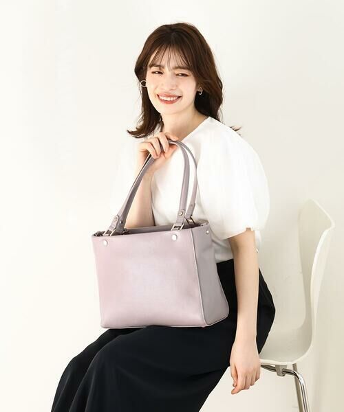 MK MICHEL KLEIN BAG / エムケーミッシェルクランバッグ トートバッグ | [2WAY]メタルポイント牛革トートバッグ | 詳細13