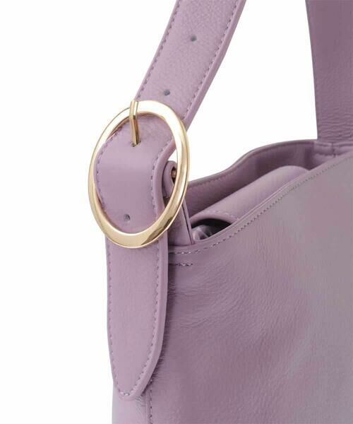 MK MICHEL KLEIN BAG / エムケーミッシェルクランバッグ ショルダーバッグ | [2WAY]型押し牛革ワンハンドルバッグ | 詳細14