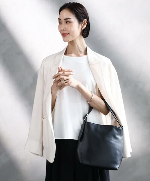 MK MICHEL KLEIN BAG / エムケーミッシェルクランバッグ ショルダーバッグ | [2WAY]型押し牛革ワンハンドルバッグ | 詳細26