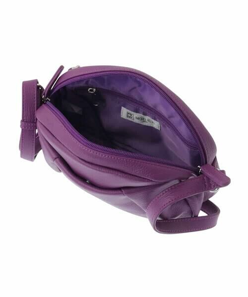 MK MICHEL KLEIN BAG / エムケーミッシェルクランバッグ ショルダーバッグ | タックポイントラウンドショルダーバッグ | 詳細12