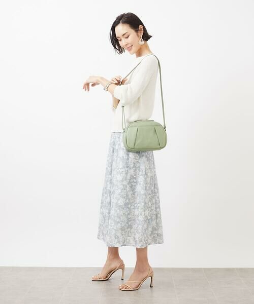 MK MICHEL KLEIN BAG / エムケーミッシェルクランバッグ ショルダーバッグ | タックポイントラウンドショルダーバッグ | 詳細17