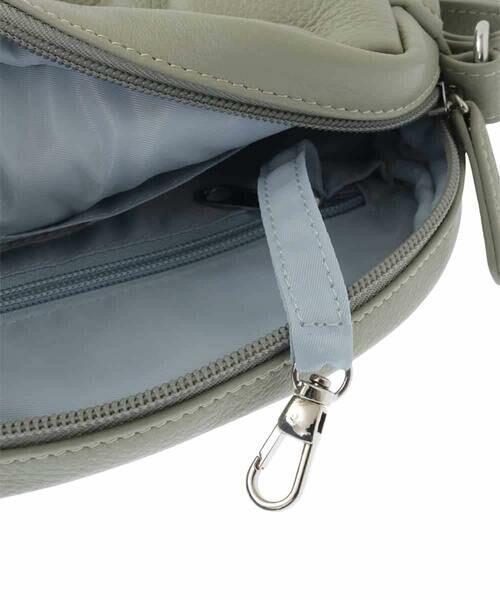 MK MICHEL KLEIN BAG / エムケーミッシェルクランバッグ ショルダーバッグ | タックポイントラウンドショルダーバッグ | 詳細8