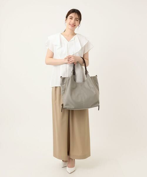 MK MICHEL KLEIN BAG / エムケーミッシェルクランバッグ トートバッグ | [2WAY/撥水加工]サイドジップアレンジトートバッグ | 詳細19