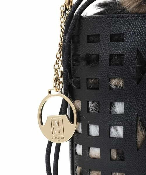 MK MICHEL KLEIN BAG / エムケーミッシェルクランバッグ ショルダーバッグ | [2WAY]ファー巾着パンチングショルダーバッグ | 詳細12