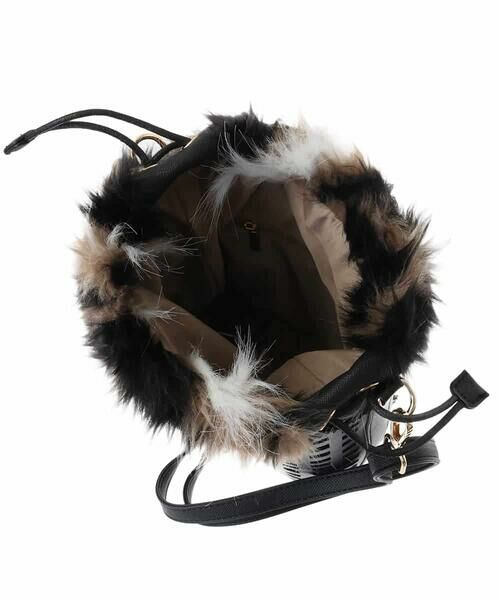 MK MICHEL KLEIN BAG / エムケーミッシェルクランバッグ ショルダーバッグ | [2WAY]ファー巾着パンチングショルダーバッグ | 詳細14