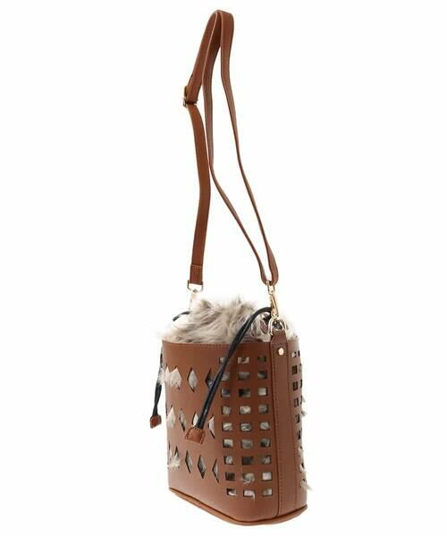 MK MICHEL KLEIN BAG / エムケーミッシェルクランバッグ ショルダーバッグ | [2WAY]ファー巾着パンチングショルダーバッグ | 詳細19