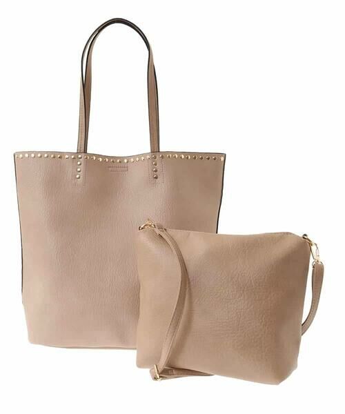 MK MICHEL KLEIN BAG / エムケーミッシェルクランバッグ トートバッグ | [インナーバッグ付き]スタッズデザイントートバッグ | 詳細1