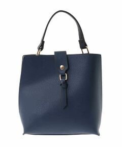 MK MICHEL KLEIN BAG / エムケーミッシェルクランバッグ トートバッグ | [2WAY/軽量]バイカラースクエアハンドバッグ