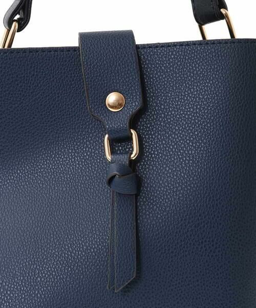 MK MICHEL KLEIN BAG / エムケーミッシェルクランバッグ トートバッグ | [2WAY/軽量]バイカラースクエアハンドバッグ | 詳細10