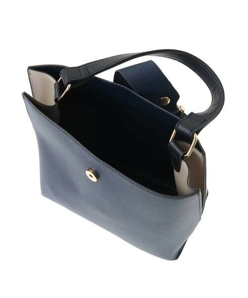 MK MICHEL KLEIN BAG / エムケーミッシェルクランバッグ トートバッグ | [2WAY/軽量]バイカラースクエアハンドバッグ | 詳細11