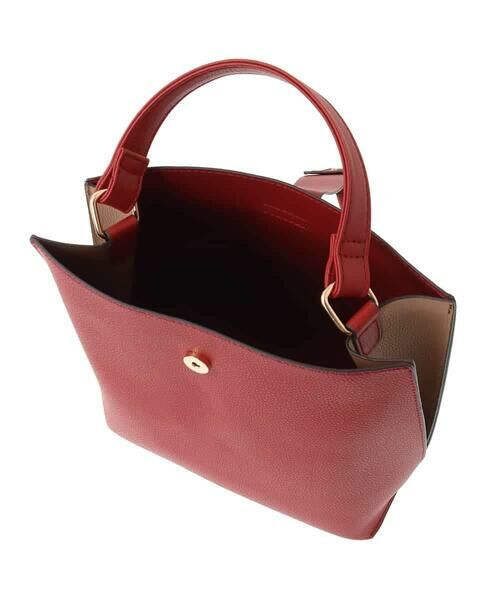 MK MICHEL KLEIN BAG / エムケーミッシェルクランバッグ トートバッグ | [2WAY/軽量]バイカラースクエアハンドバッグ | 詳細9