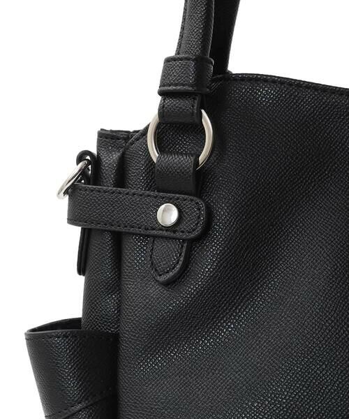 MK MICHEL KLEIN BAG / エムケーミッシェルクランバッグ トートバッグ | [2WAY]サイドポケットデザイントートバッグ | 詳細3