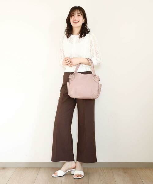 MK MICHEL KLEIN BAG / エムケーミッシェルクランバッグ トートバッグ | [2WAY]サイドポケットデザイントートバッグ | 詳細5