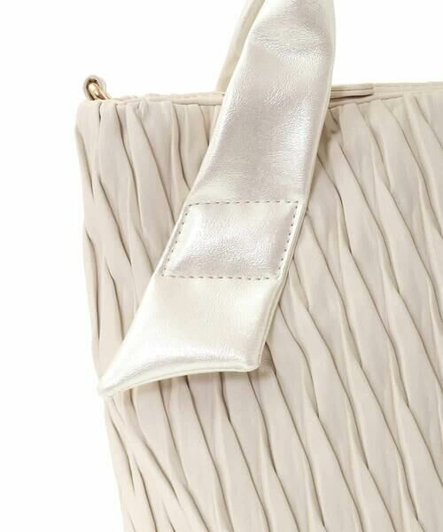 MK MICHEL KLEIN BAG / エムケーミッシェルクランバッグ トートバッグ | [2WAY]リンクルデザインシャイニーハンドルバッグ | 詳細12