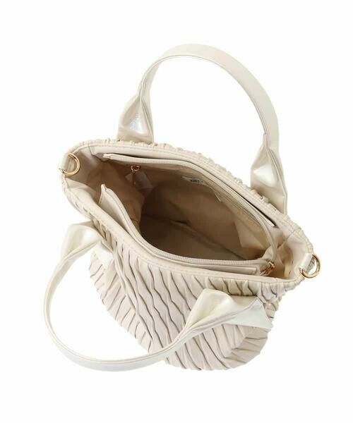 MK MICHEL KLEIN BAG / エムケーミッシェルクランバッグ トートバッグ | [2WAY]リンクルデザインシャイニーハンドルバッグ | 詳細13