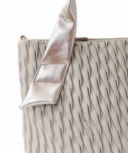 MK MICHEL KLEIN BAG / エムケーミッシェルクランバッグ トートバッグ | [2WAY]リンクルデザインシャイニーハンドルバッグ | 詳細14