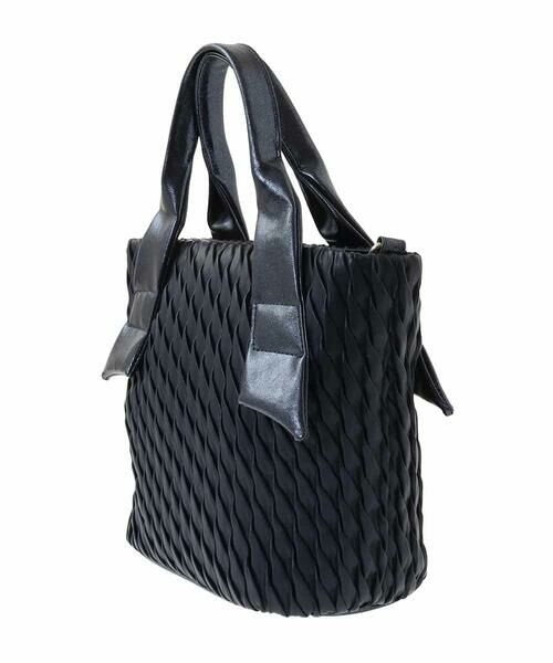 MK MICHEL KLEIN BAG / エムケーミッシェルクランバッグ トートバッグ | [2WAY]リンクルデザインシャイニーハンドルバッグ | 詳細2