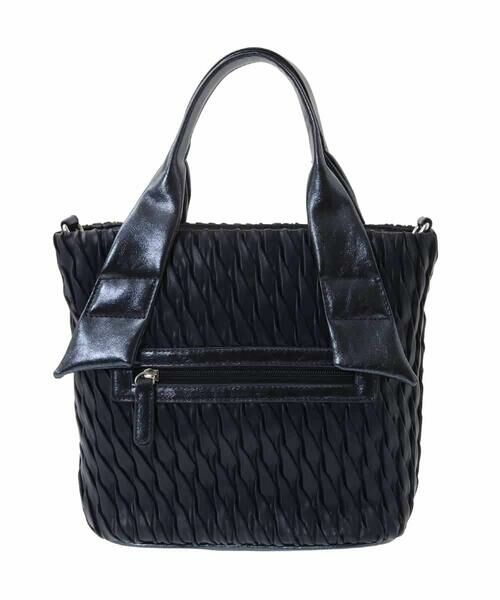 MK MICHEL KLEIN BAG / エムケーミッシェルクランバッグ トートバッグ | [2WAY]リンクルデザインシャイニーハンドルバッグ | 詳細3
